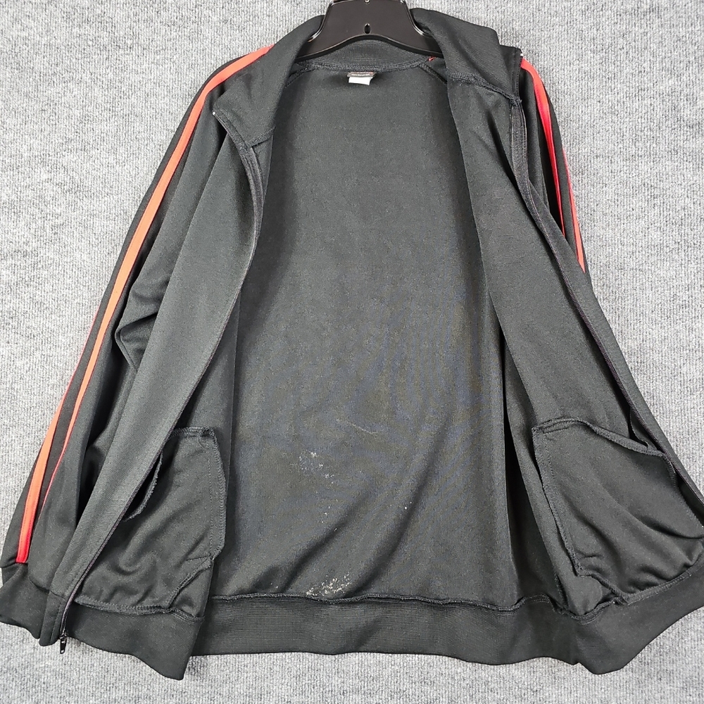 Marvel Mad Engine X-Men Black Jacket Full Zip Red Stripe Sz. 21.5" x 28.5" - Picture 6 of 9